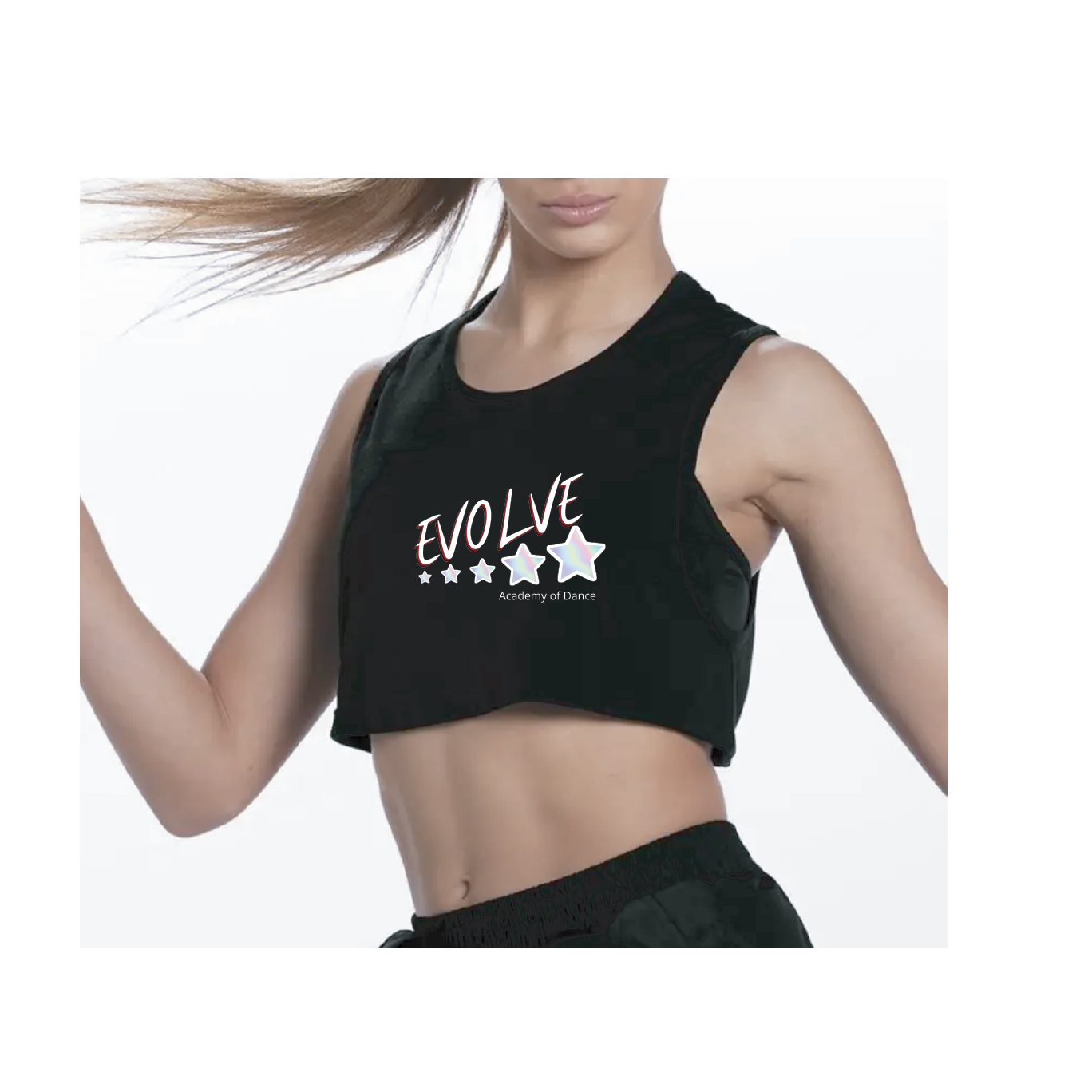 Evolve Weissman Boxy Sleeveless Crop Top (Flowy)