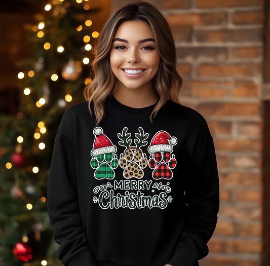 Merry Christmas Paw Shirt
