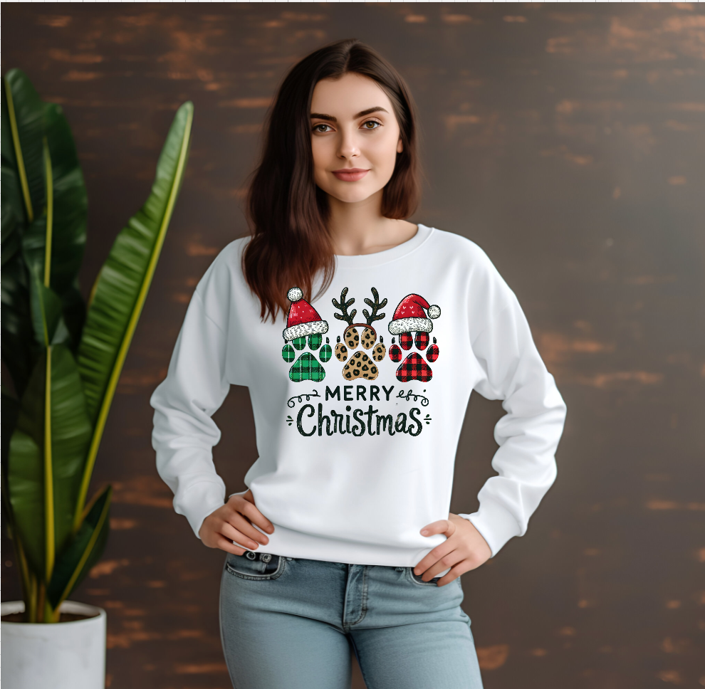 Merry Christmas Paw Shirt