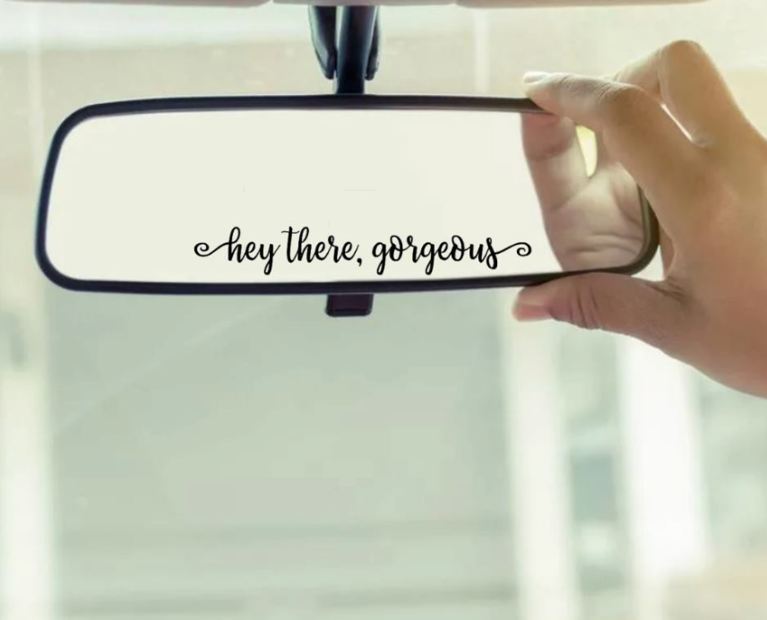 Rear View Mirror Decals