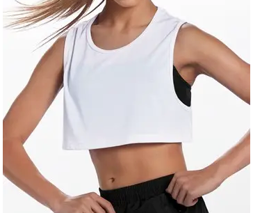 Judi T. Boxy Sleeveless Flowy Crop Top