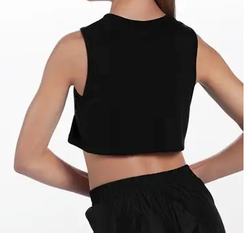 KDV- Boxy Sleeveless Flowy Crop Top