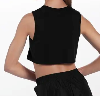DDE Weissman Boxy Sleeveless Crop Top