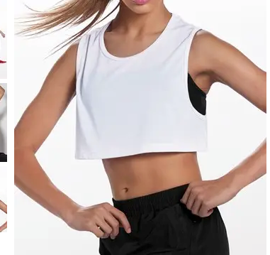 DDE Weissman Boxy Sleeveless Crop Top