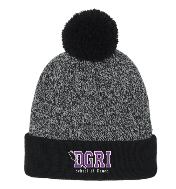 DGRI  Halftime Heather Pom Beanie