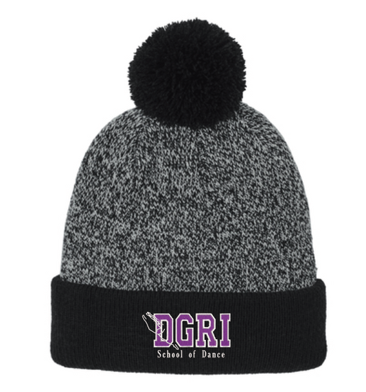 DGRI  Halftime Heather Pom Beanie