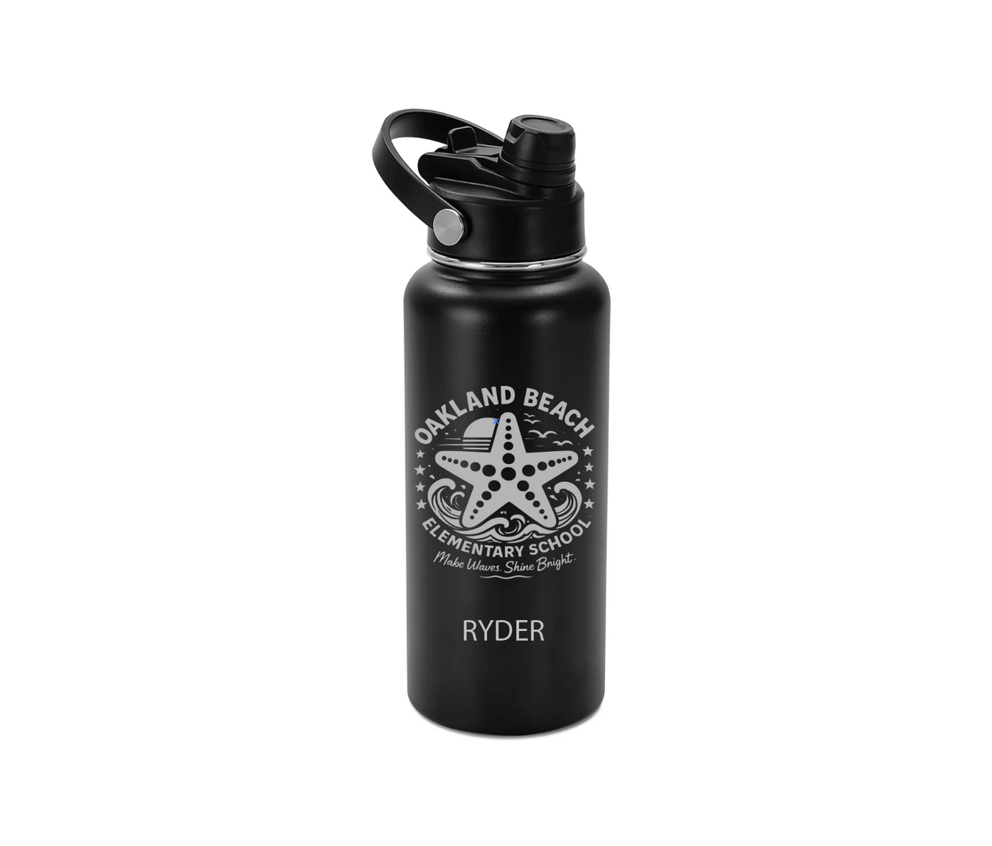 Oakland Beach Laser Engraved 32oz Stainless Steel Tumbler with Personalization