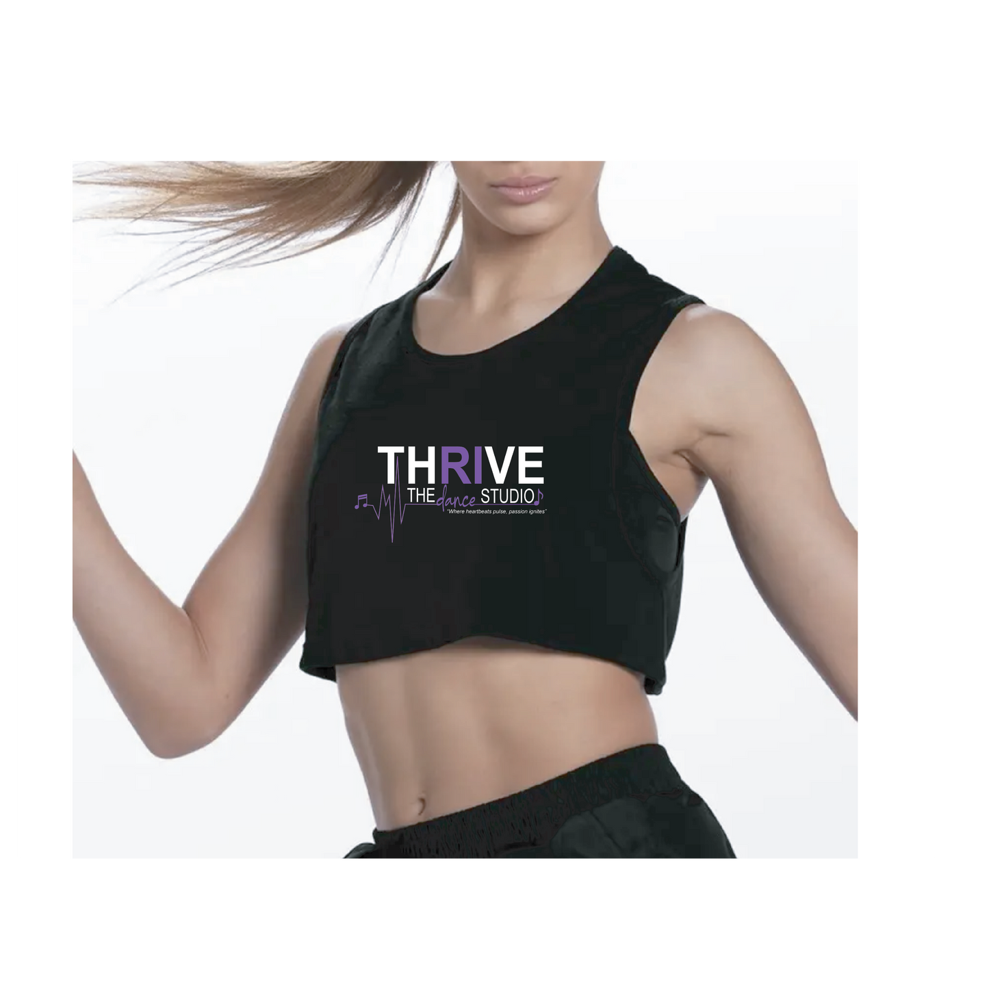 Thrive Weissman Boxy Sleeveless Flowy Crop Top
