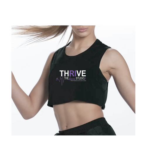 Thrive Weissman Boxy Sleeveless Flowy Crop Top