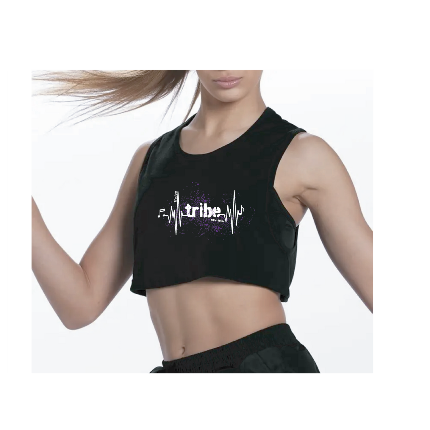 Thrive Weissman Boxy Sleeveless Flowy Crop Top