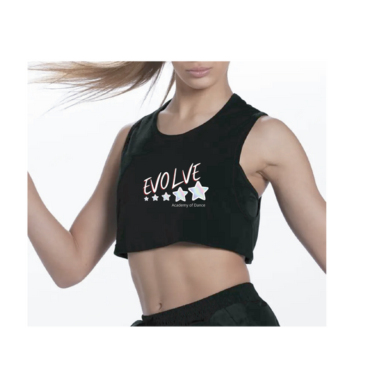 Evolve Weissman Boxy Sleeveless Crop Top (Flowy)