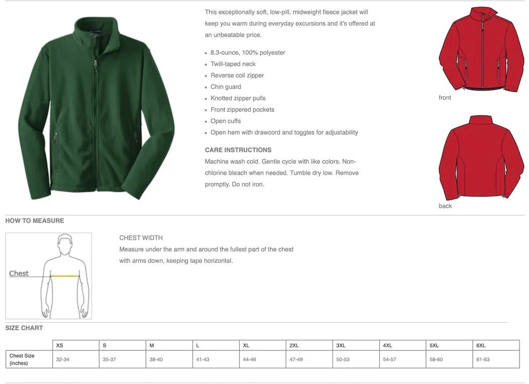 AnchorPoint- Full zip Fleece with Embroidered Logo