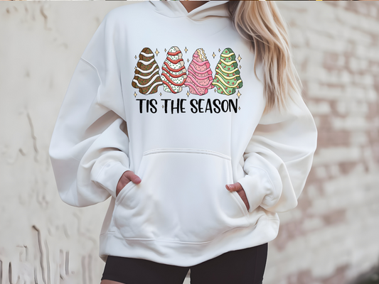 Nostalgic Tis the Season Christmas Trees Cake Shirt