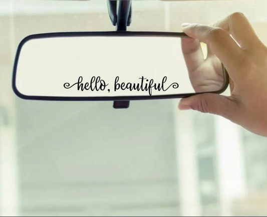 Rear View Mirror Decals