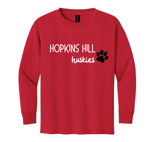 Hopkins Hill Long Sleeve T-shirt (small paw)