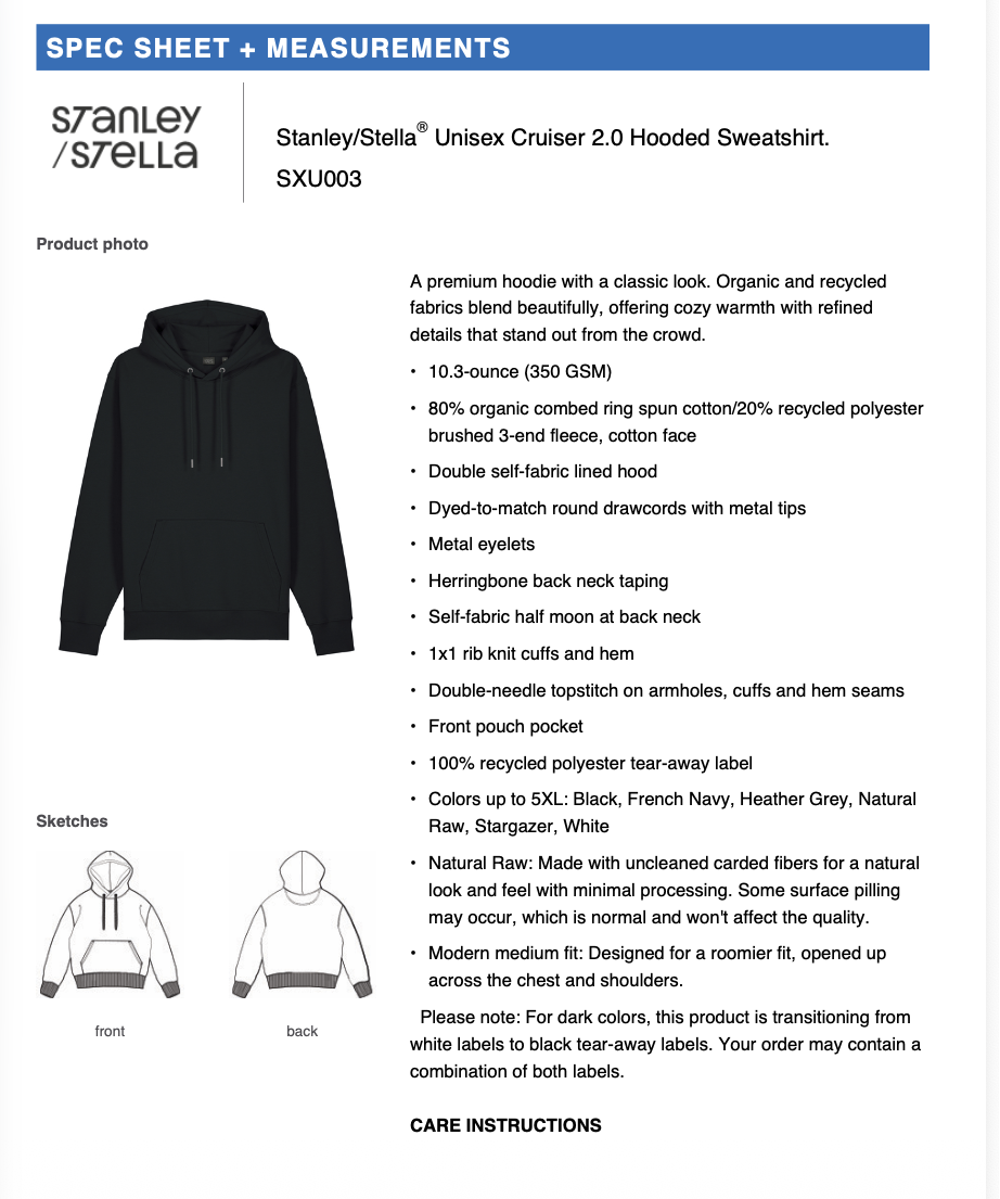 Thrive - Stanley/Stella Premium Hoodie