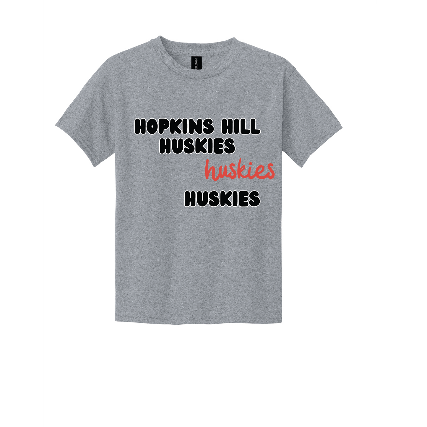 Hopkins Hill Tshirt (huskies, huskies,huskies)