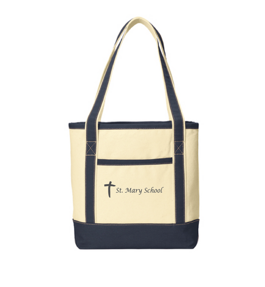 Saint Mary's Two Tone Canvas Tote
